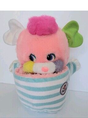 VINTAGE 1986 MATTEL PLUSH POPPLES BABY CRIBSY STUFFED ANIMAL